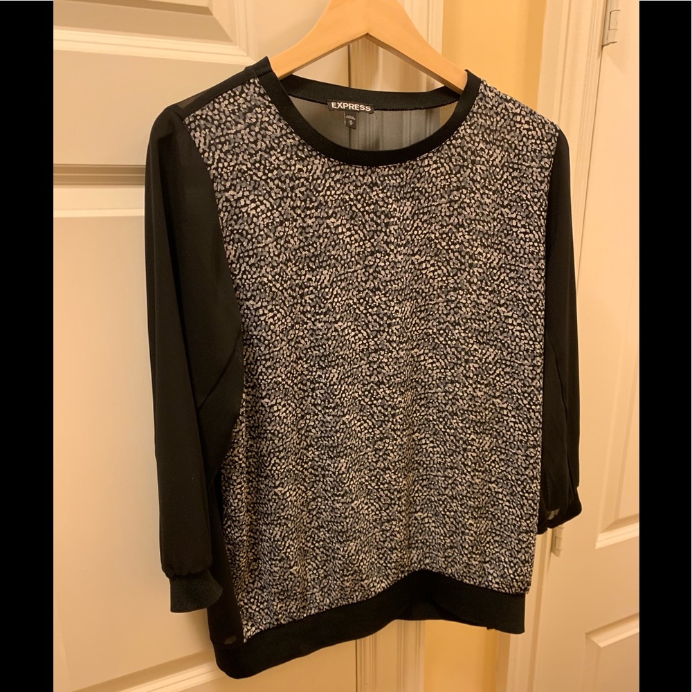 Express Sheer Back Top